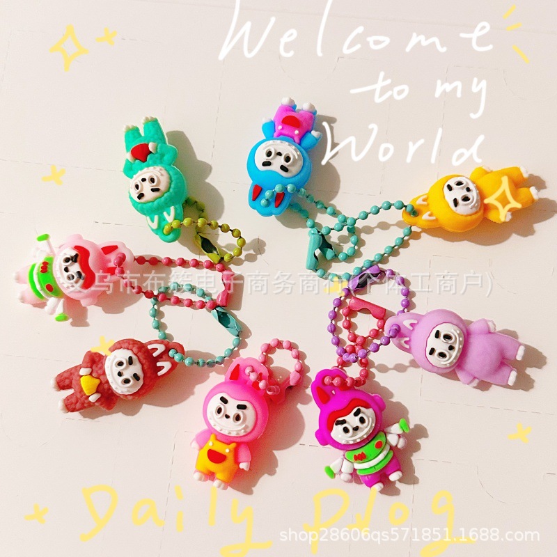 40洞蛋仔公仔盲盒戳戳乐挂件儿童玩具校园礼品软胶盒装多款随机赠品详情20