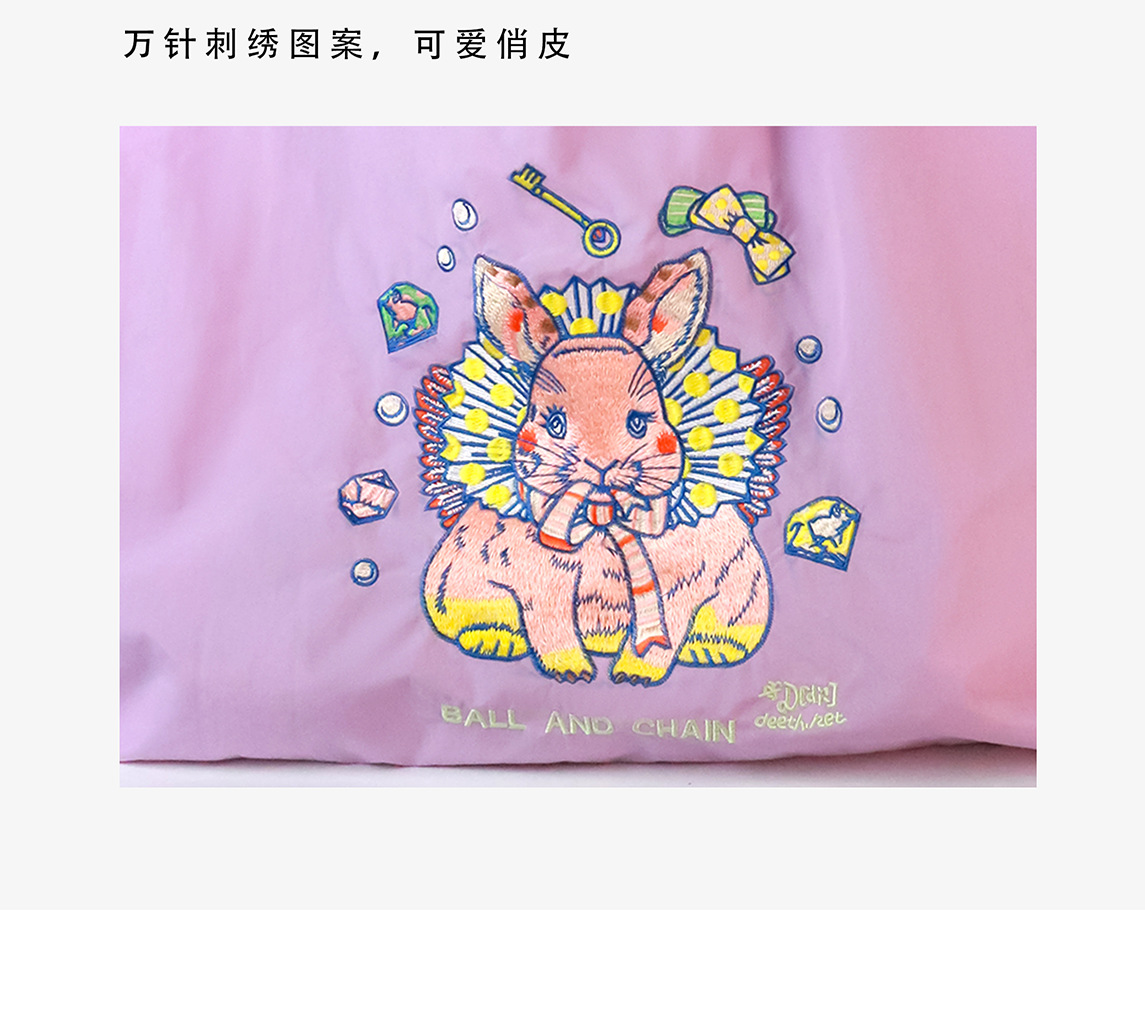 批发厂家尼龙刺绣帆购物袋潮流大容量单肩托特包百搭小包女斜挎包详情7