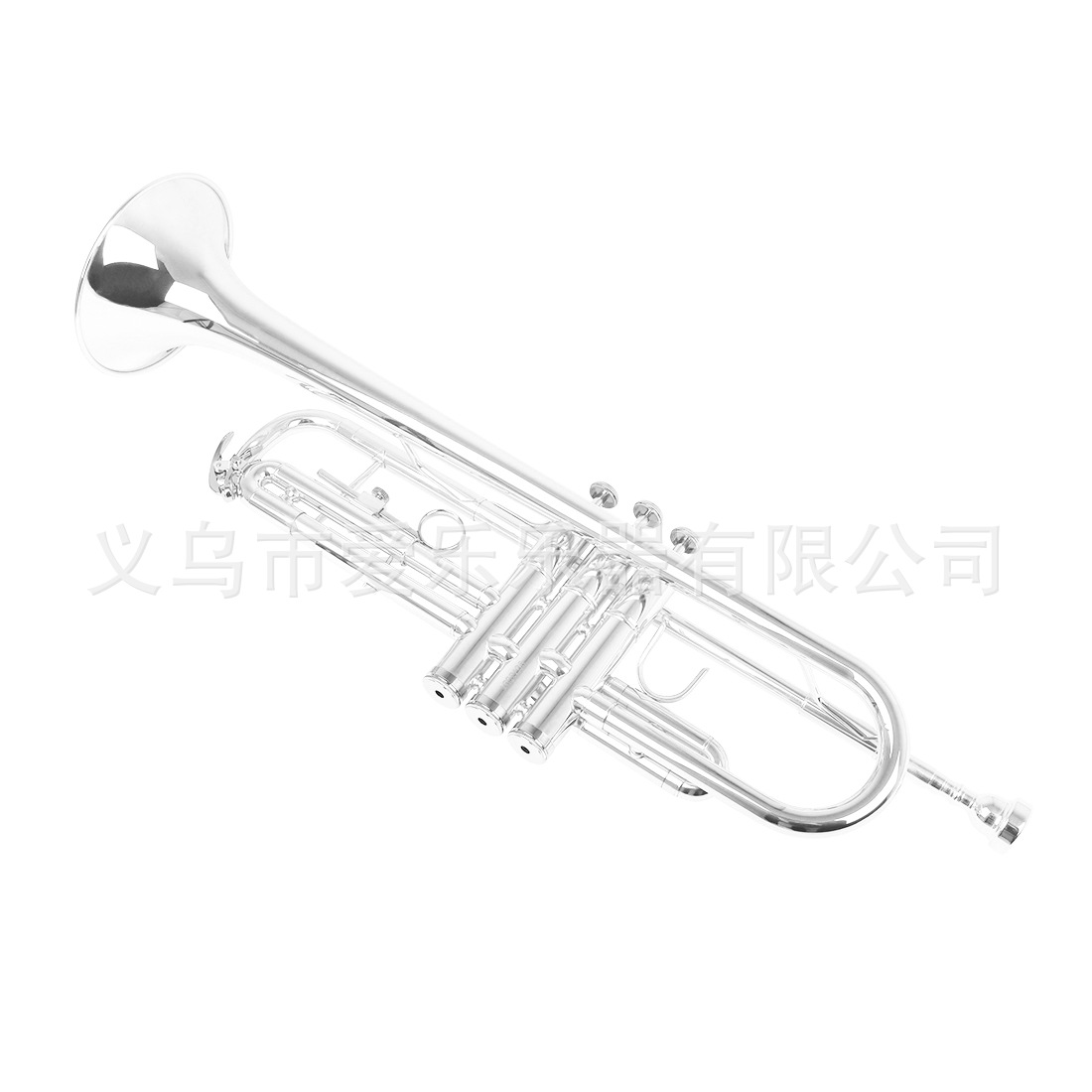 Wholesale of SLADE standard Bb brass trumpet foam box for children and students to perform three-tone trumpets pic 9