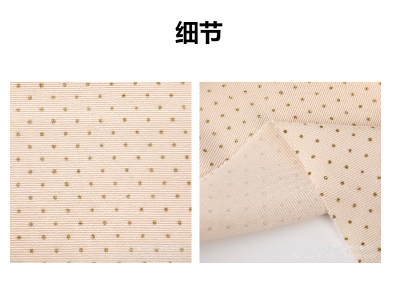 16-strand corduroy, embossed with gold webbed, lace, bow, accessory fabric for bags, polyester, cross-border export version pic 3