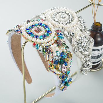 和鸣发箍韩版新款闪亮玻璃钻透明细边带齿潮流压发发饰女跨境批发详情4