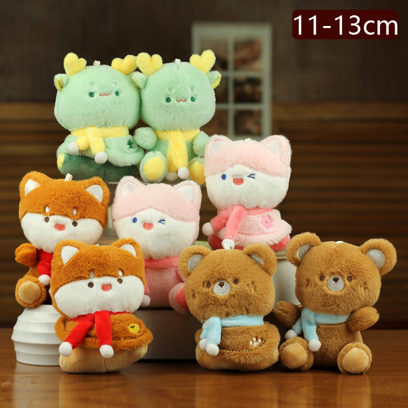 Creative Internet celebrity cute toy pendants, plush toys, cartoon dolls, bags, pendants, dolls, keychains pic 12