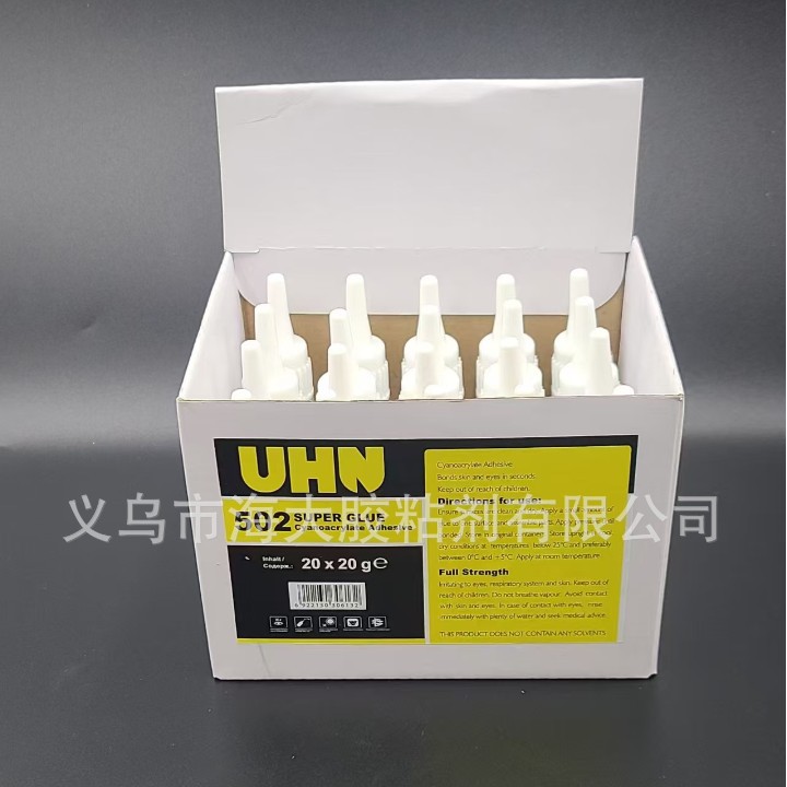 UHN 502 glue, 3-second instant strong adhesive for wood, metal and plastic pic 4