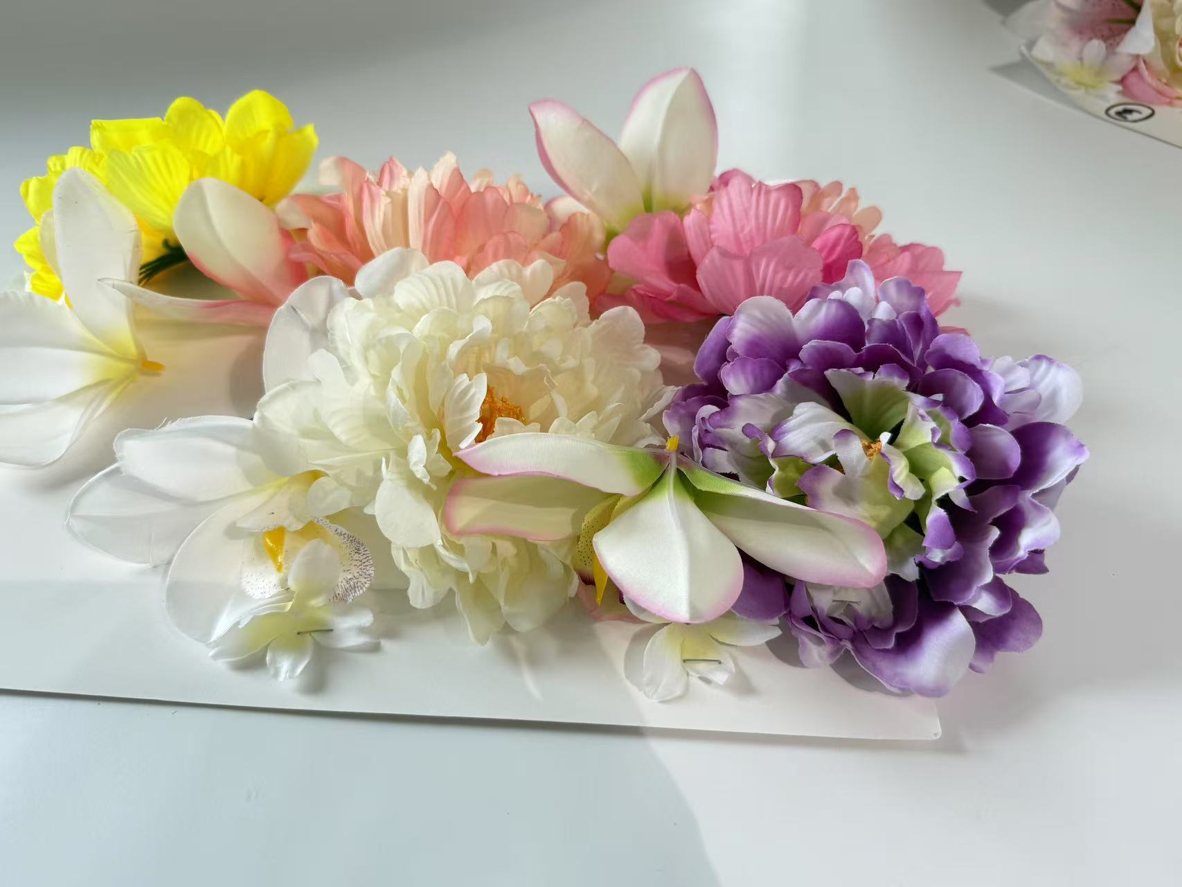 外贸跨境货源24头大把束仿真花玫瑰百合假花花束仿真花装饰摆件详情21