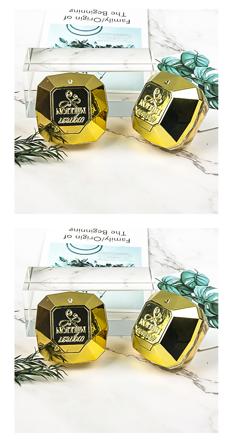 跨境黄金百万钻石女士香水80ml金钻淡香水持久花果香调女士香水详情7