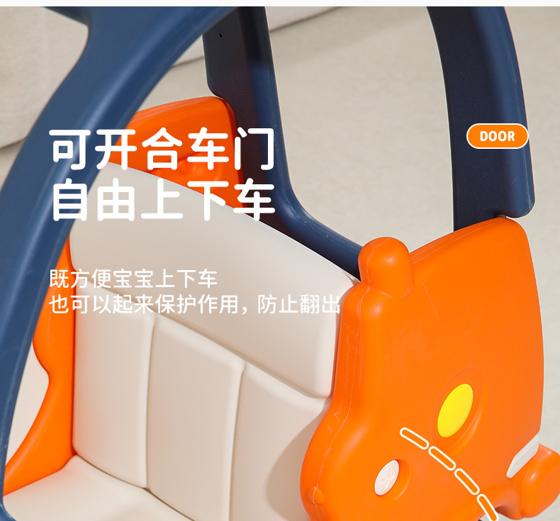 塑料滑行玩具车淘气堡消防公主车宝宝学步滑板车四轮助力小房详情14