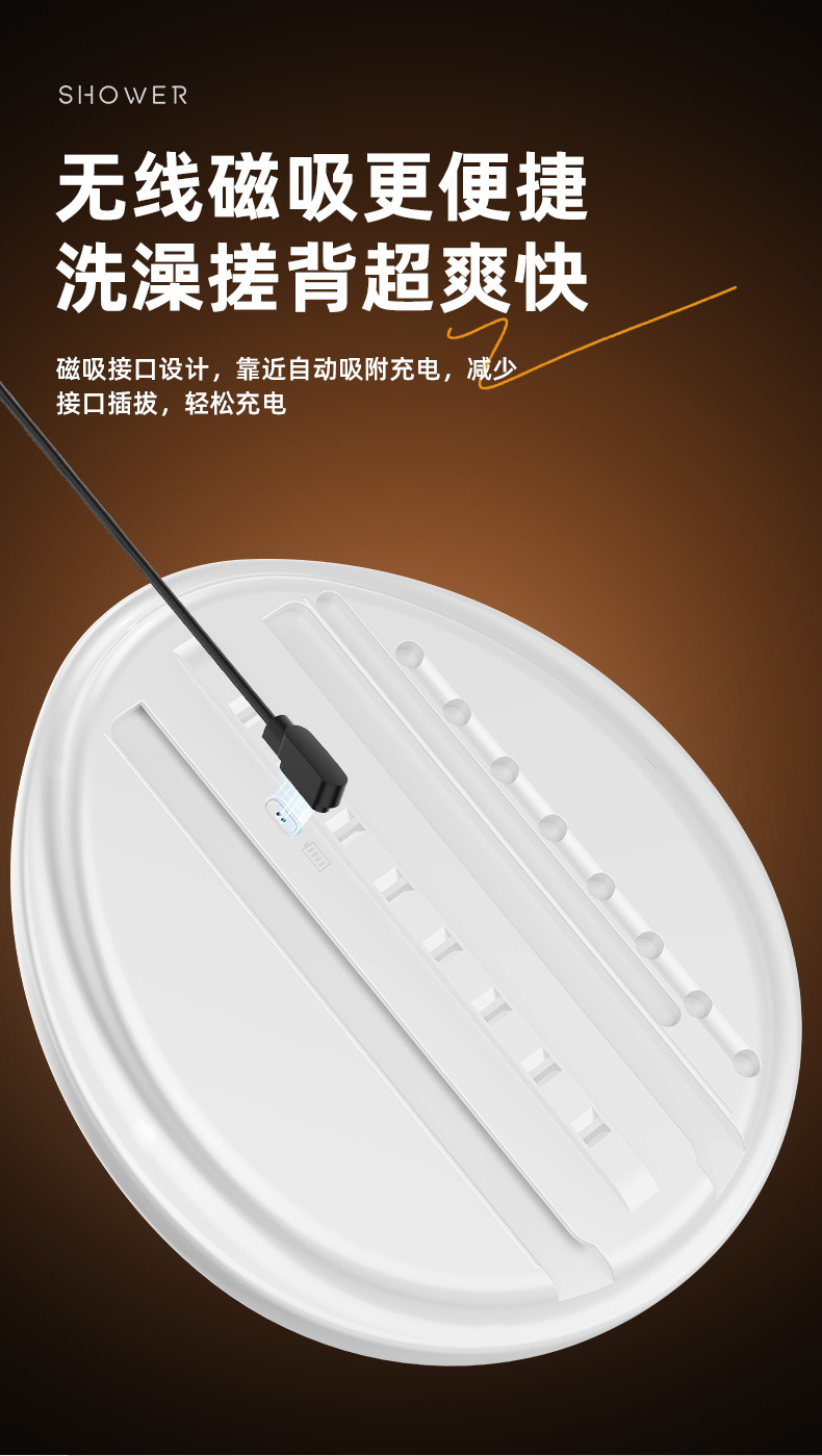 Máquina de baño inteligente automática montada en la pared baño eléctrico móvil cepillo de baño baño artefacto frotar espalda multifuncional pic 16