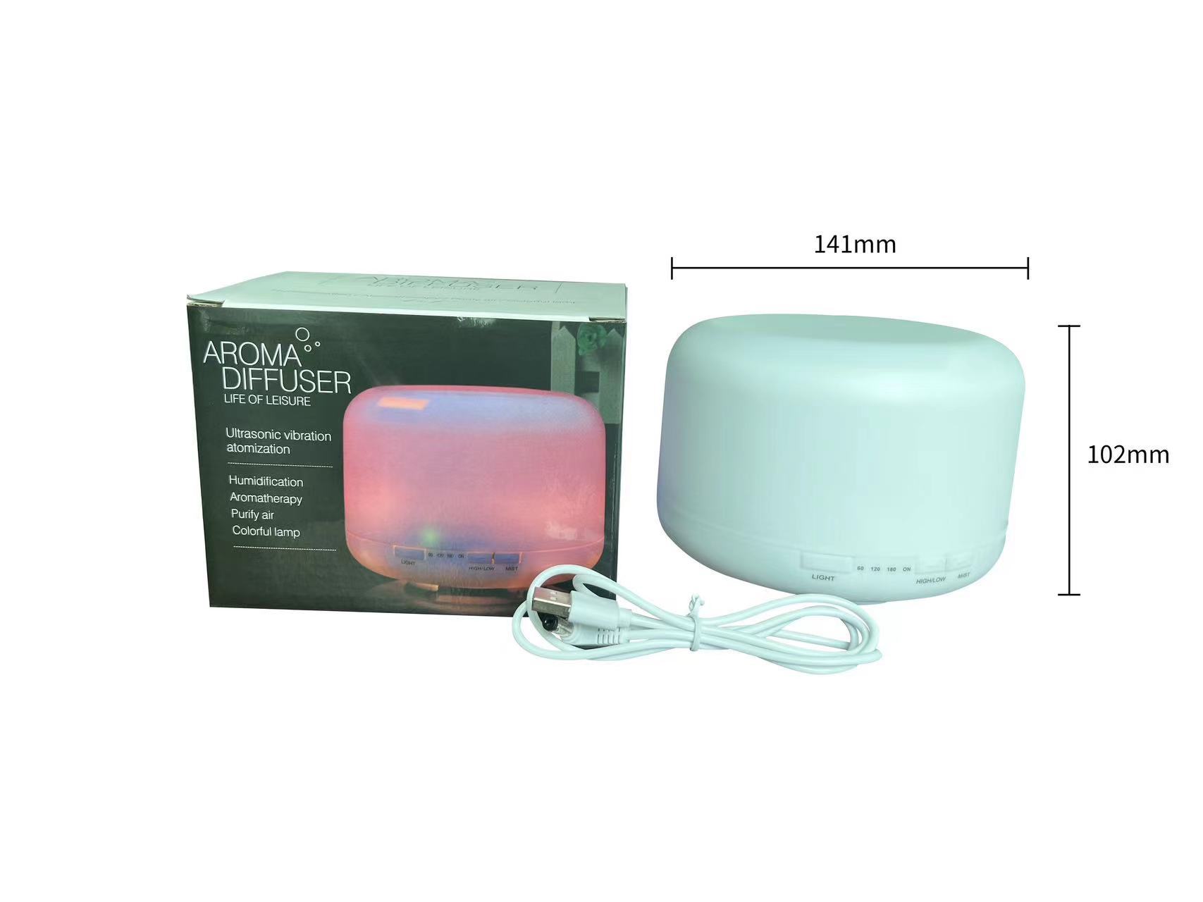 500ml Muji aroma diffuser, ultrasonic household silent air purification humidifier, cross-border aroma burner manufacturer pic 24