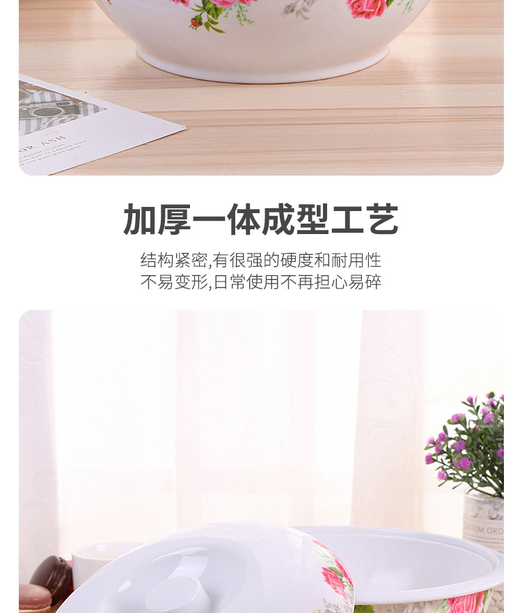 批发酒店用品汤碗汤盘 9 10寸家用盖碗汤盘仿瓷餐具厂家供应详情4