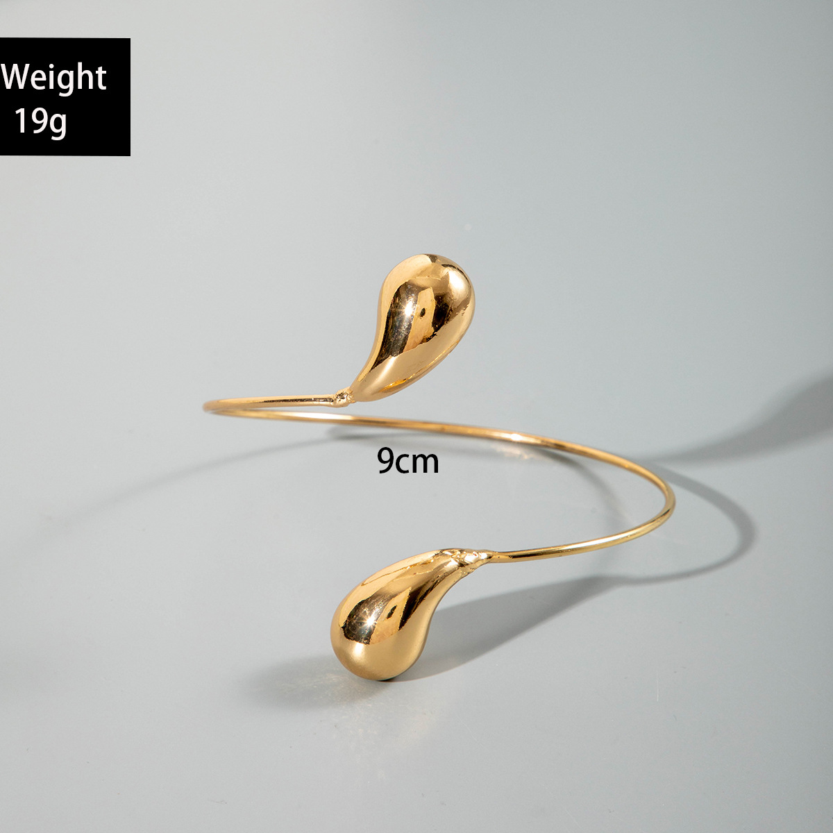 亚马逊跨境个性冷淡风海星手臂镯线条计感蝴蝶环形开口臂镯女详情26