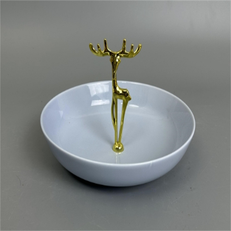 厂家直销五金提手串盘架水果盘子蛋糕甜品盘果盘合金支架家居配件详情3