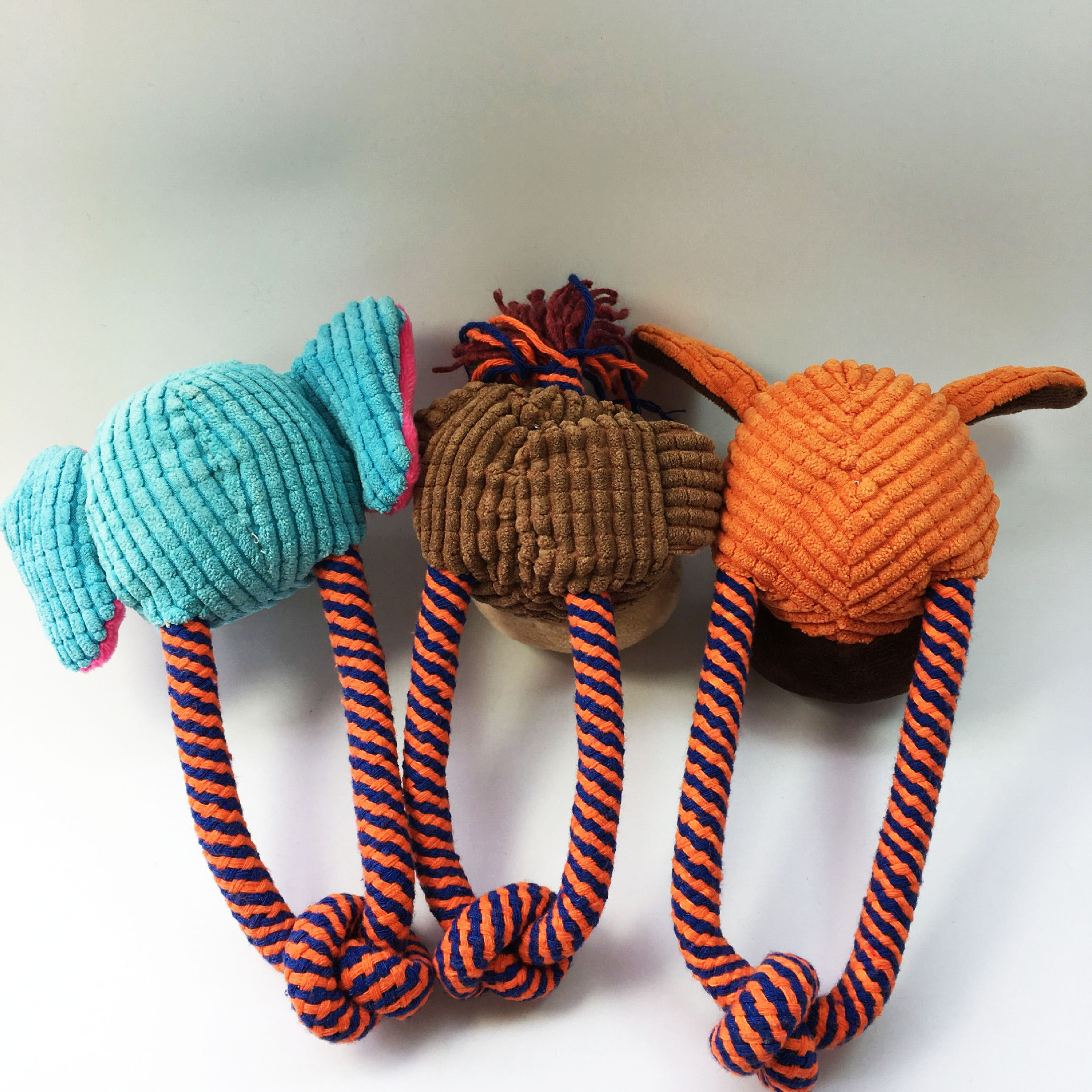 Pet toys: Teddy, small dog, golden Retriever, big dog, durable, fun, plush, sound-making cotton rope, and multiple combination toys pic 5