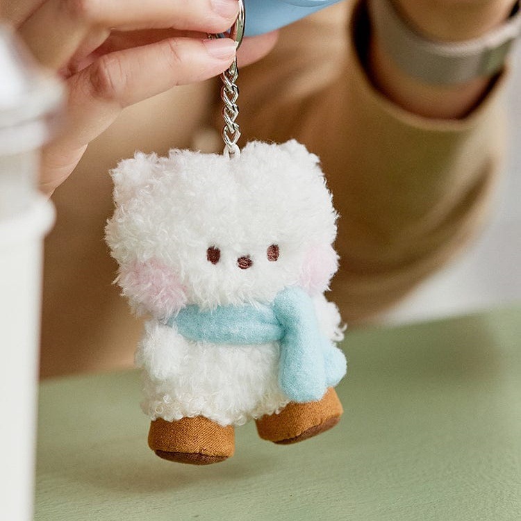 韩国BT21BOOTS迷你minini围巾雪地靴毛绒公仔挂件可爱包挂饰毛绒玩具公仔挂饰详情17
