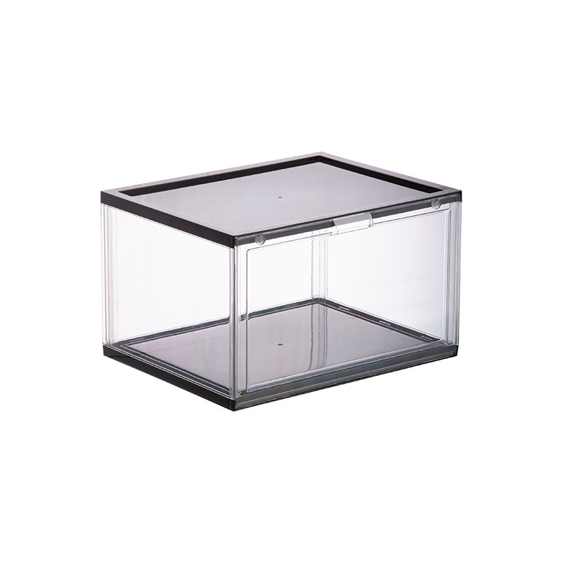 Acrylic basketball storage shoe box, double magnetic side-opening transparent cosmetic box, bag storage box, storage drawer type pic 7