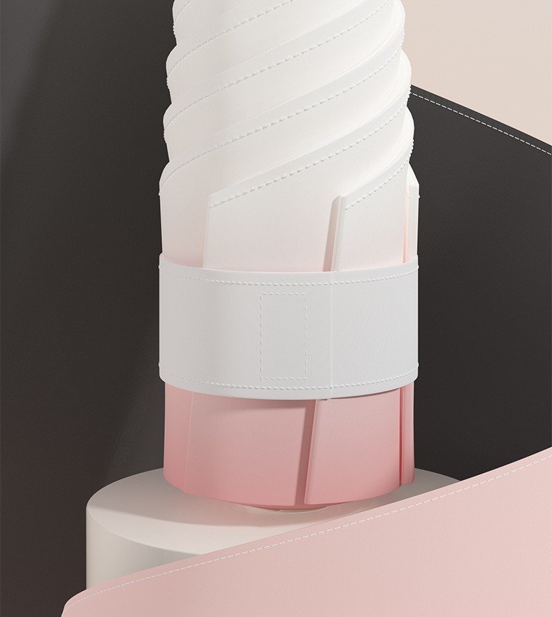 六折迷你黑胶渐变防晒伞手环批发小巧便携晴雨伞广告伞折叠遮阳伞详情24