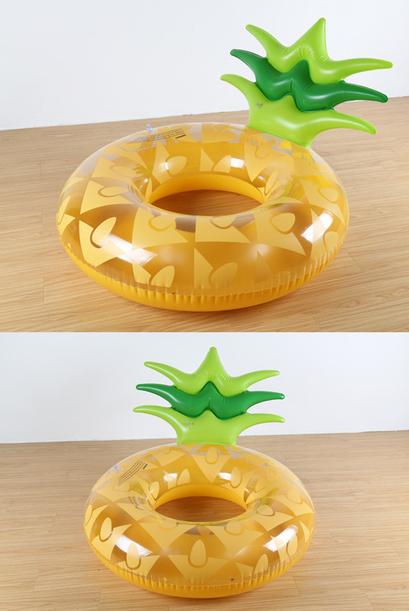 跨境水果靠背游泳圈西瓜牛油果把手腋下圈成人菠萝靠背泳圈批发详情9