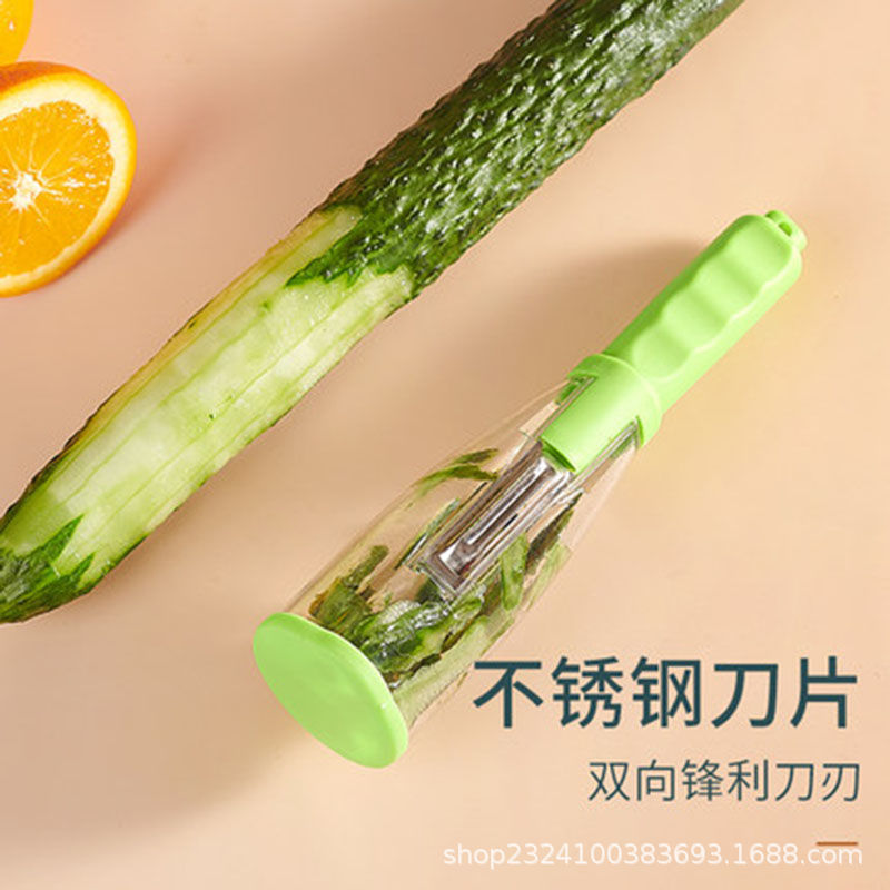 Multi-functional storage type peeler, loofah peeler, household fruit peeler, wholesale peeler pic 12