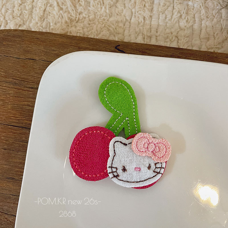 Hello Kitty水果造型布贴绣花标DIY刺绣补丁烫布贴小熊贴布手工装饰材料详情9