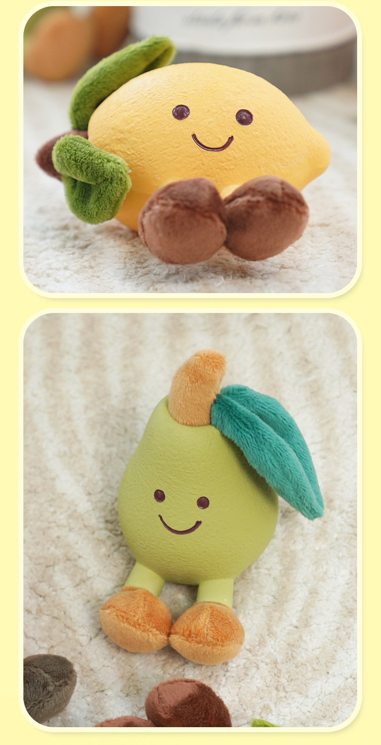 苏格兰高地牛水果造型毛绒玩具包包羊毛毡配件可爱手工艺品礼物详情9