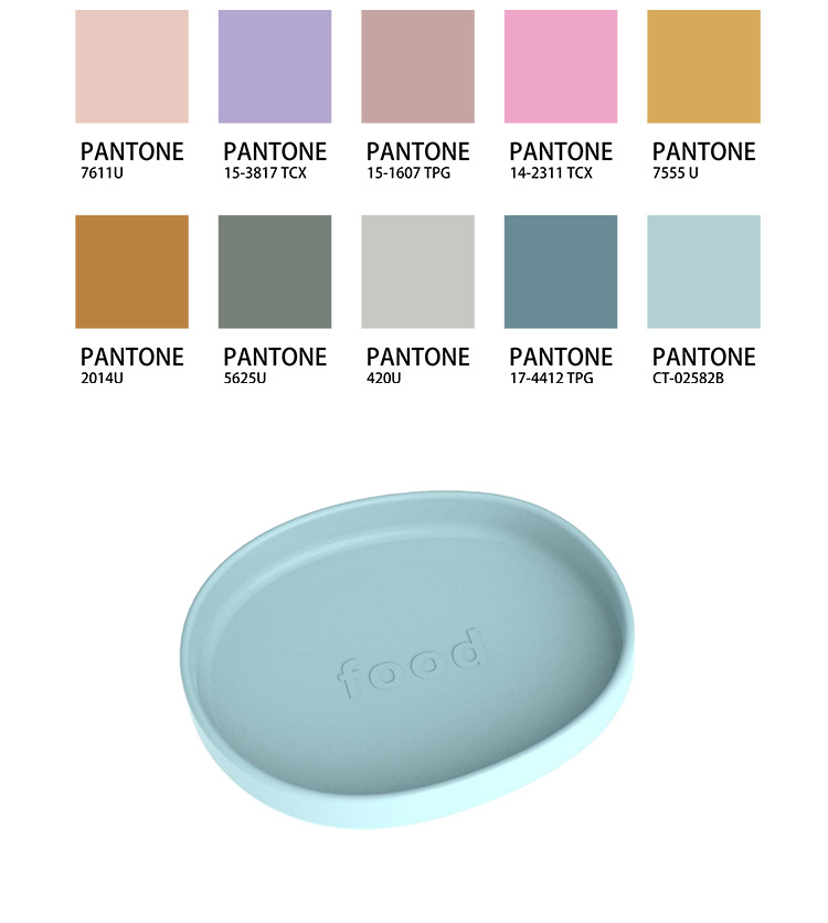 食品级硅胶儿童喂养餐具 宝宝吃饭训练辅食盘子 宝宝硅胶餐盘辅食碗 安全无毒易清洗 婴儿学吃饭必备工具详情7