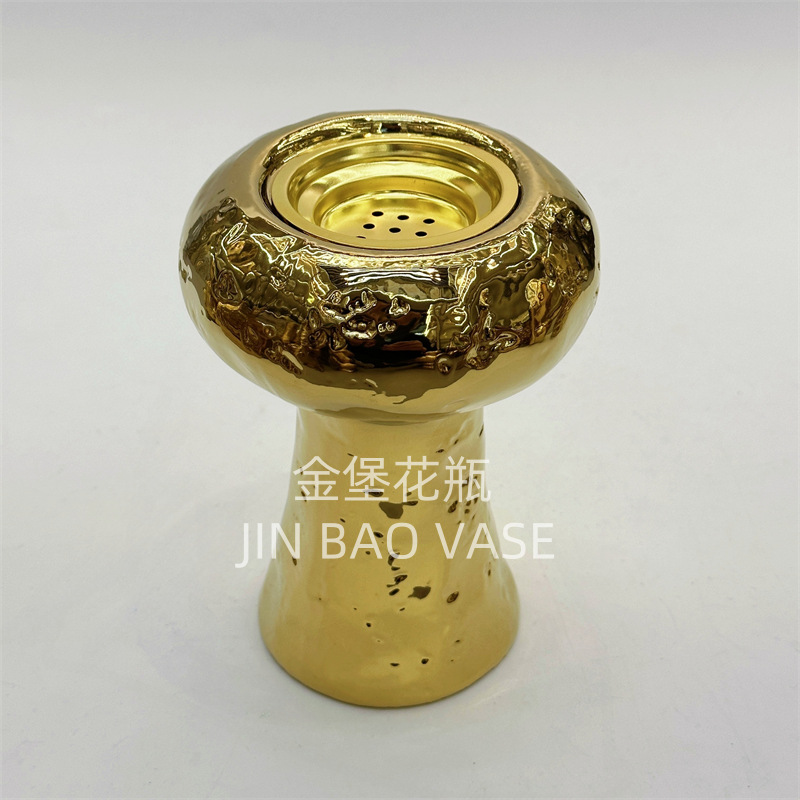 金色香炉手持中东阿拉伯节日金属欧式圆形托盘香薰炉小号工厂发货详情17