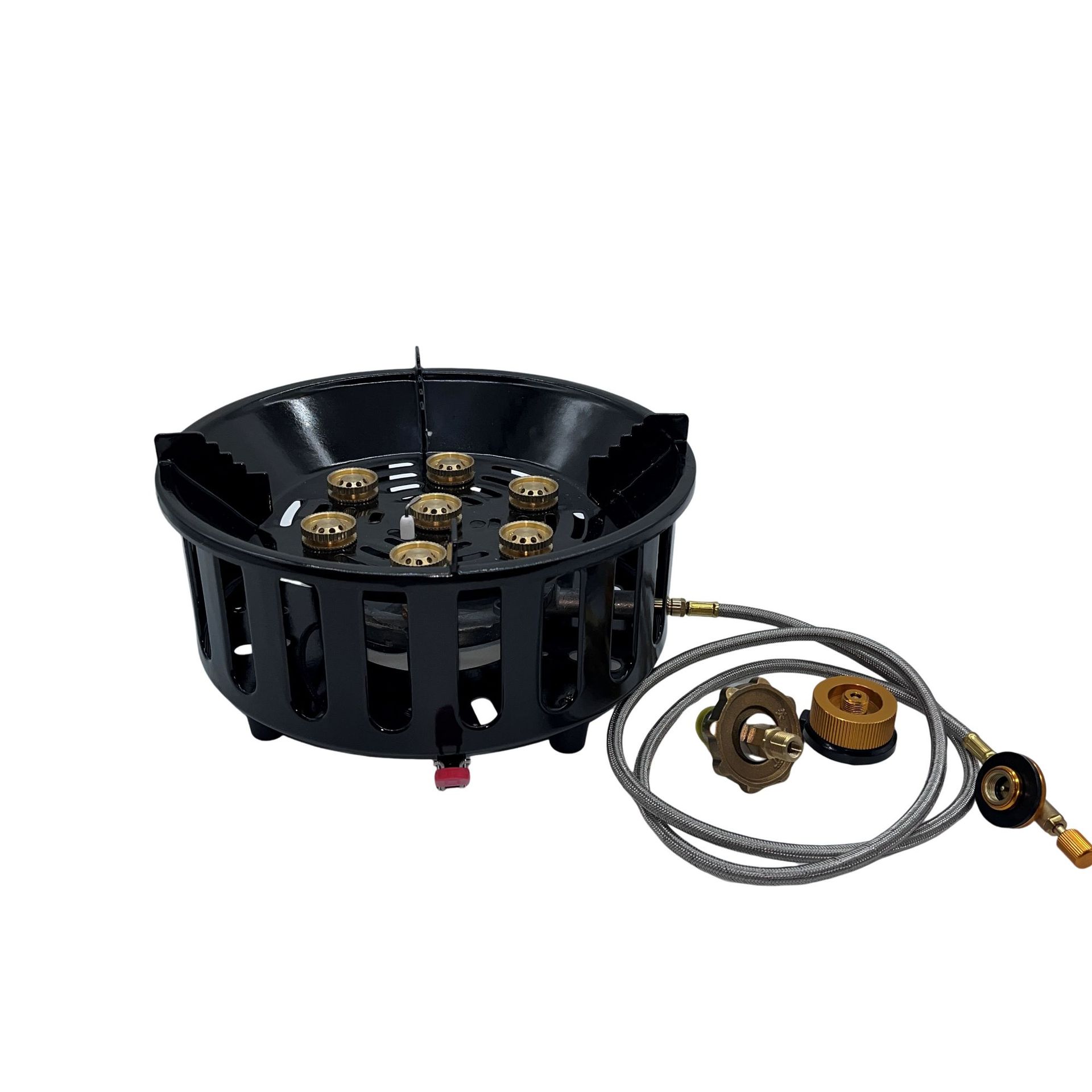 户外七星灶猛火炉头防风露营卡式炉燃气煤气灶便携式野外炊具定制详情5