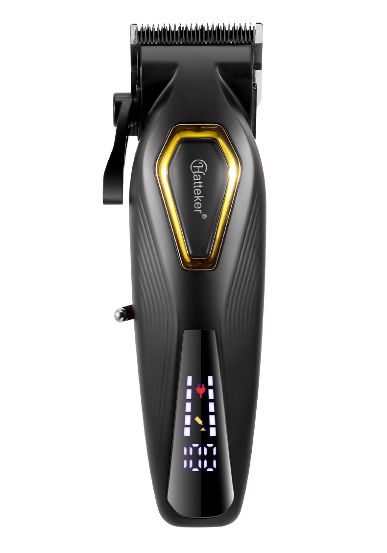 HATTEKER electric hair clipper, brushless motor, electric clipper, high-power digital display hair salon razor, clipper, charging base, clipper pic 12