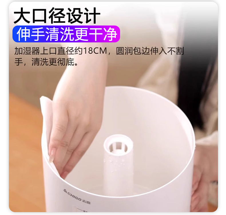 新款加湿器家用静音卧室小型大喷雾容量空调内孕妇婴儿空气香薰机加湿器详情3