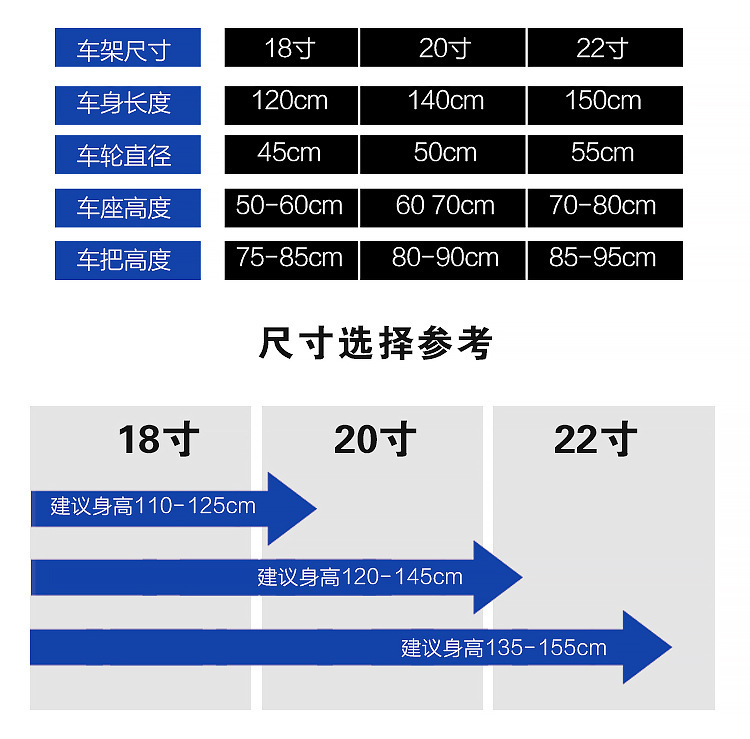 现货山地自行车18寸20寸22寸山地车7-9-12岁男女孩童车小学生批发详情16