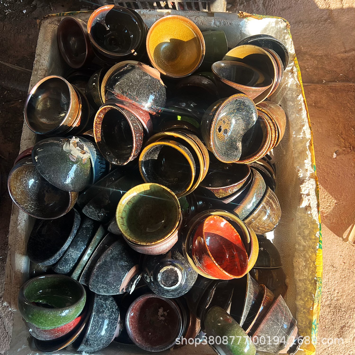 瑕疵建盏大量批发tk直播开窑专用建阳建盏主人杯量大款多随机发货详情3