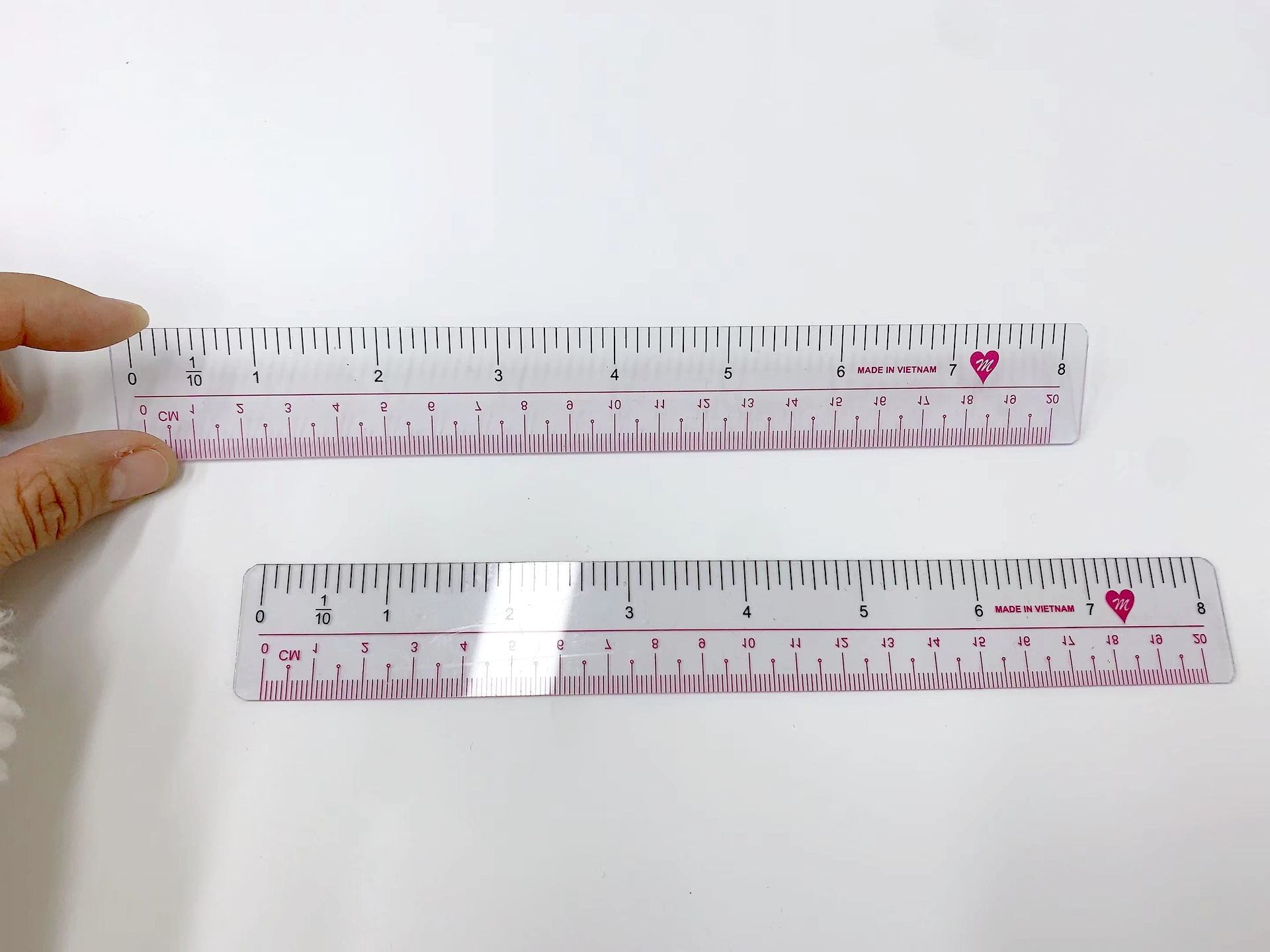 独角鹿定制塑料学生直尺15cm尺子20cm白边尺30cm软直尺可印logo英才文具尺子工厂详情3