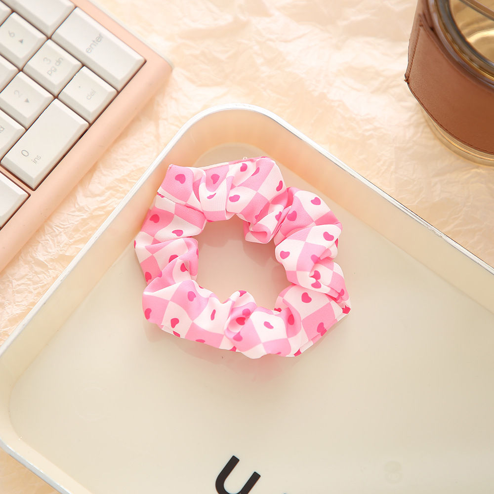 New sweet and charming color series of large intestine hair bands, Korean version of organa hair ties, INS style high-elasticity wholesale hair accessories and headwear pic 5