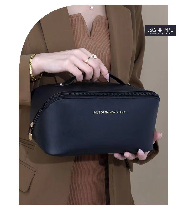 2024 High-end multi-layer makeup bag, thickened storage toiletry bag, travel lightweight pillow bag, storage bag, storage bag pic 5