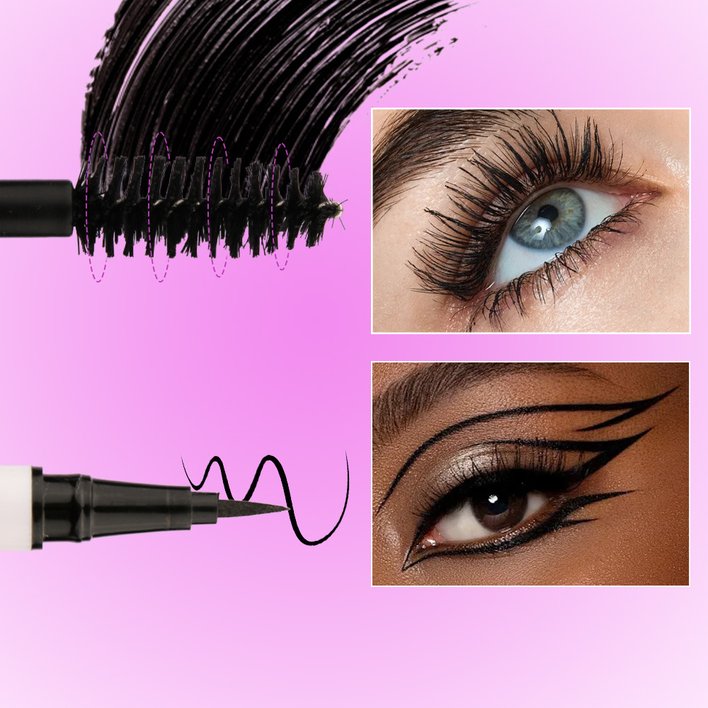 Cross-border exclusive QICIY mascara eyeliner case box, waterproof, sweat-proof, non-smudge, long-lasting mascara wholesale pic 7