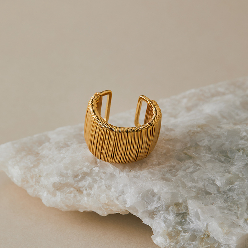 希朗-重工保色戒指开口设计宽面复古chic风欧美个性食指戒商务款详情17