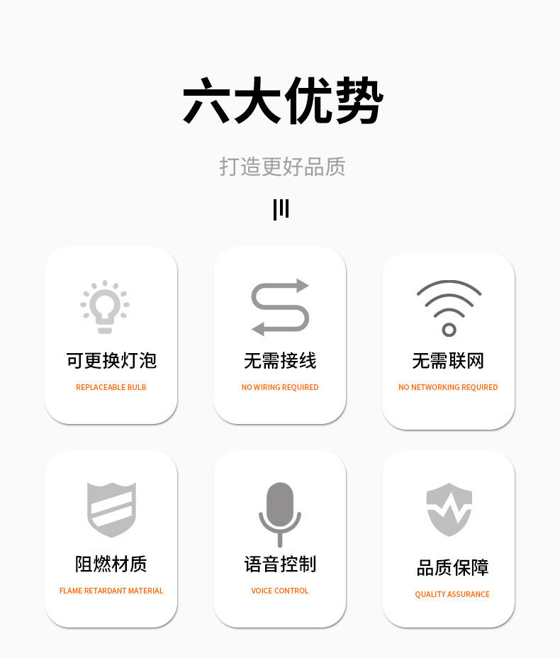 LED intelligent voice control lamp head e27 screw-type offline voice control switch wireless bulb lamp socket lamp head pic 3