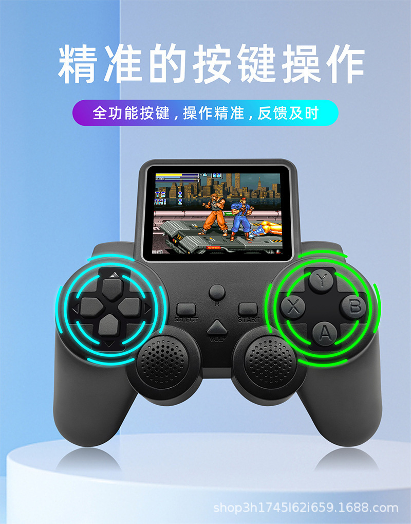 跨境S10摇杆游戏机复古迷你街机520款游戏单双人对战手柄游戏机详情5