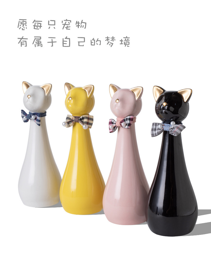 宠物殡葬纪念品陶瓷猫形骨灰罐爱宠骨灰盒宠物祭祀用品冥币详情7