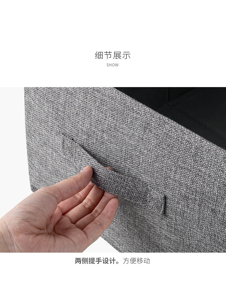 Pants storage box, wardrobe layering wonder, denim clothes compartments, clothing separation, home storage and organization box, fabric pic 9