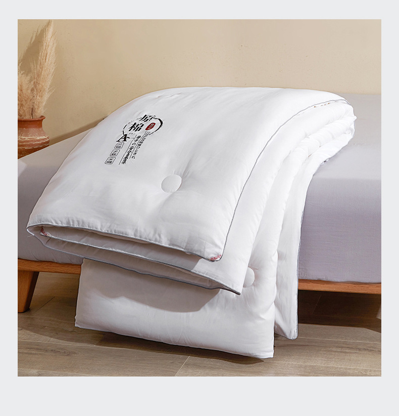 Japanese-style Class A soybean core double-person spring and autumn quilt, single-person thickened warm winter quilt, all-season suitable bedding pic 7