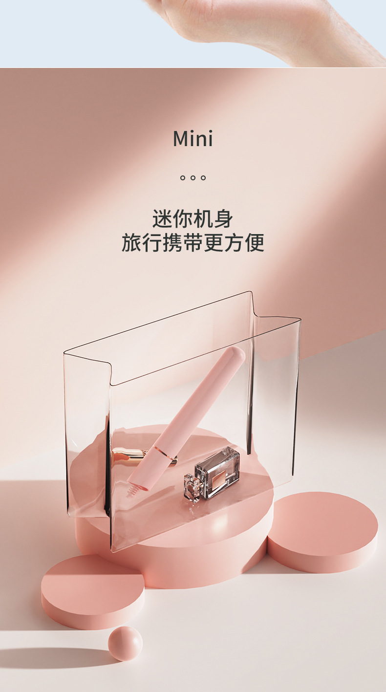 The new mini electric hair straightener for cross-border e-commerce, a dual-purpose hair styling tool for women, a small straight hair straightener, a bangs curling iron, a curling iron and a straightener all-in-one machine pic 5