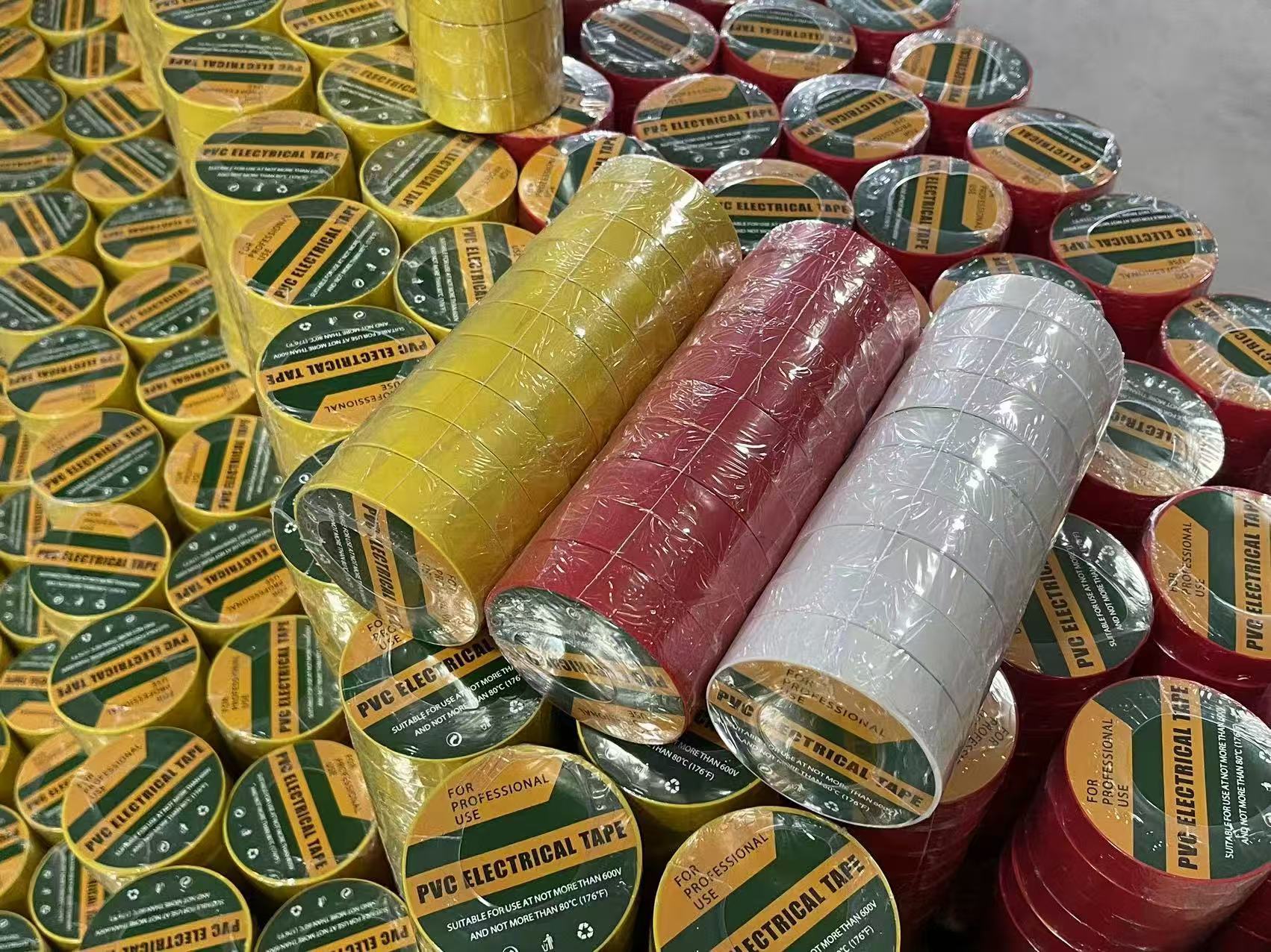 Wholesale 10-meter colored PVC electrical tape, insulating and waterproof black tape, electrical tape, PVC flame-retardant and high-temperature resistant tape pic 21