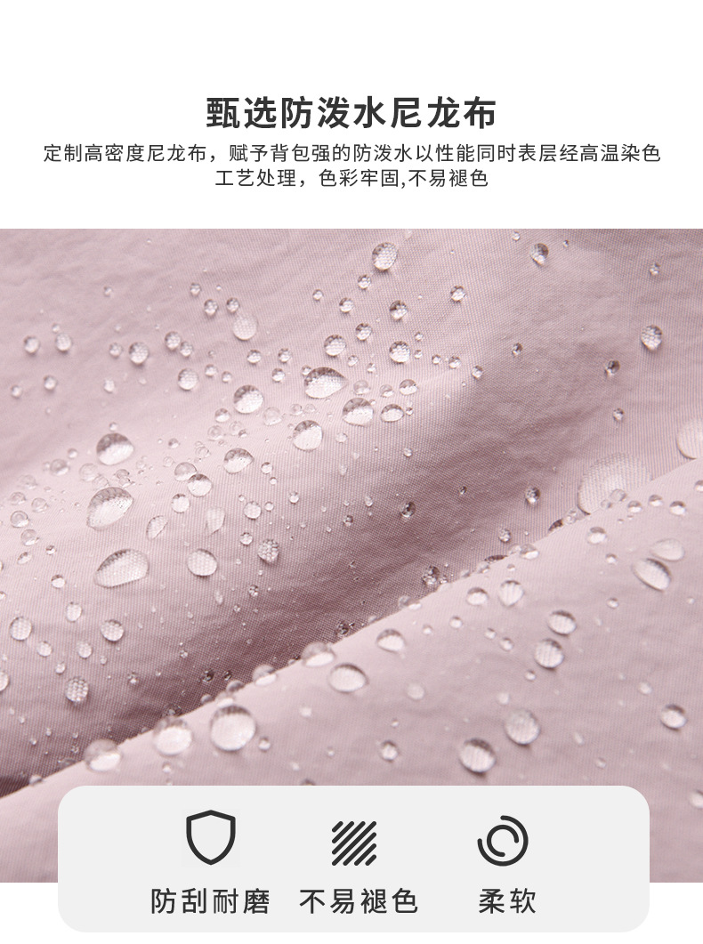 新款韩版单肩包简约潮搭斜挎包轻盈靓丽休闲包都市风尼龙手提女包详情9