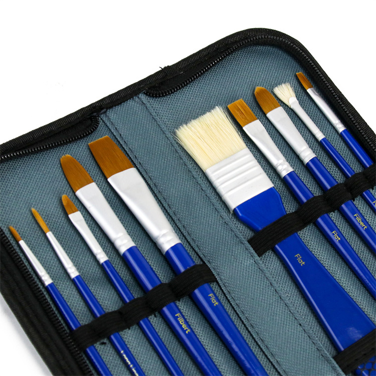 Yalong Classic Professional Painting 11-piece Set of Acrylic oil painting and watercolor Brush Kit pic 3