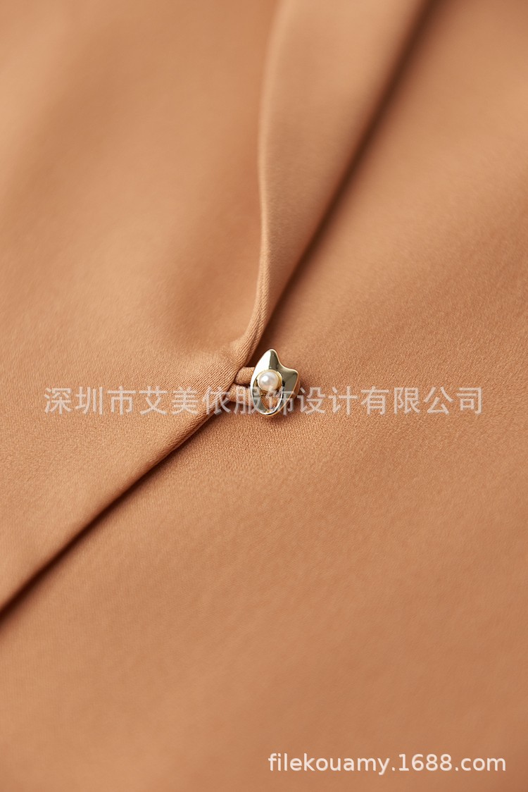 2023新精品双层真丝衬衫春夏衬衫女 重磅长袖OL通勤女装一件代发详情24