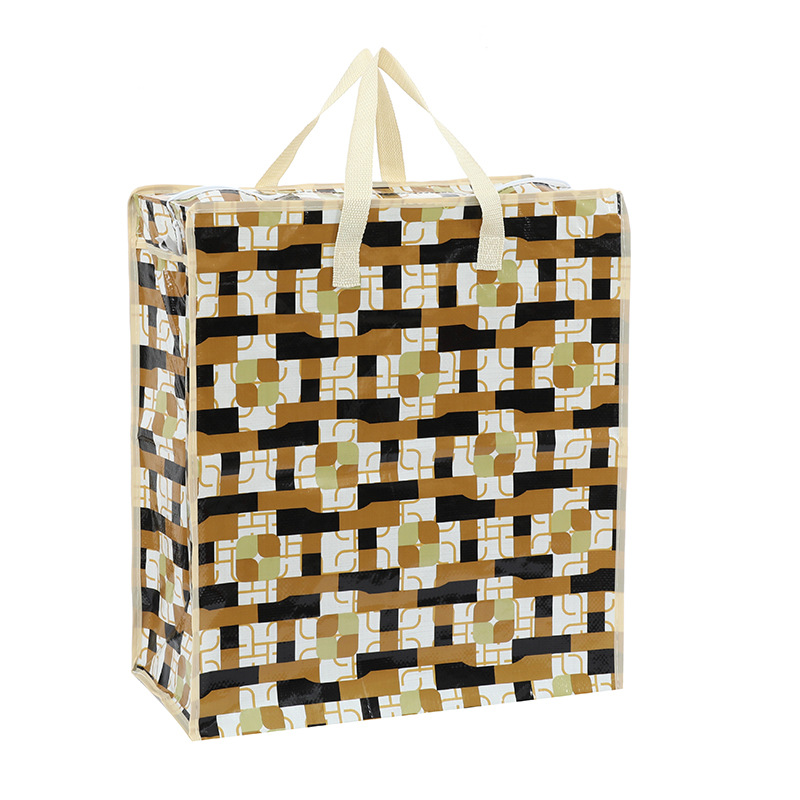 厂家批发衣物收纳袋防水防潮编织袋家用棉被衣服收纳手提打包袋详情10