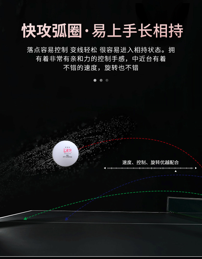 友谊729-5PRO乒乓球拍胶皮弧圈快攻粘性红海绵反胶蓝海绵套胶正品详情4