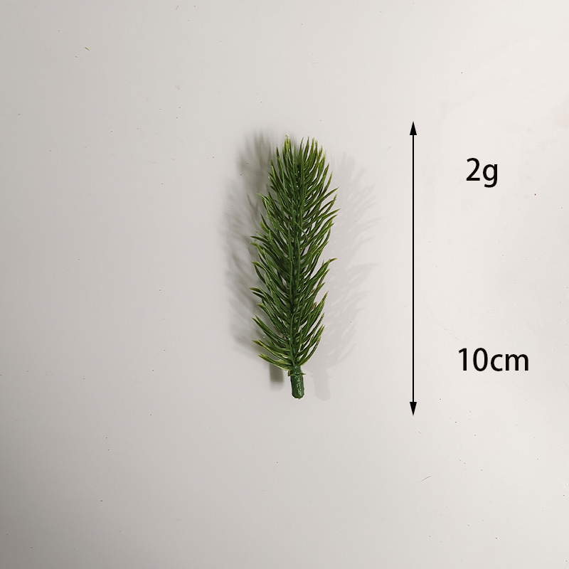 仿真松针圣诞节气氛布置绿植圣诞花环水草摆饰装饰配件人造PE松枝办公文化园艺植物配件详情8
