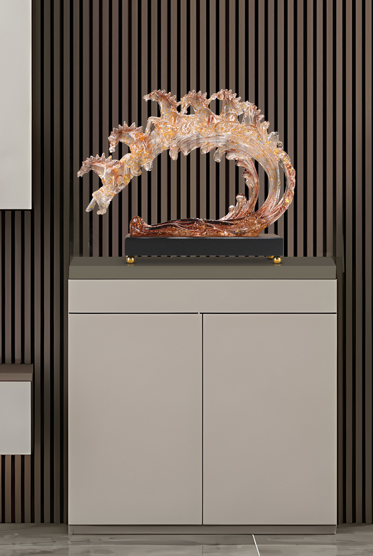 百财如意立体太空人微景观手办贝壳树脂小摆件创意礼品收藏品详情11