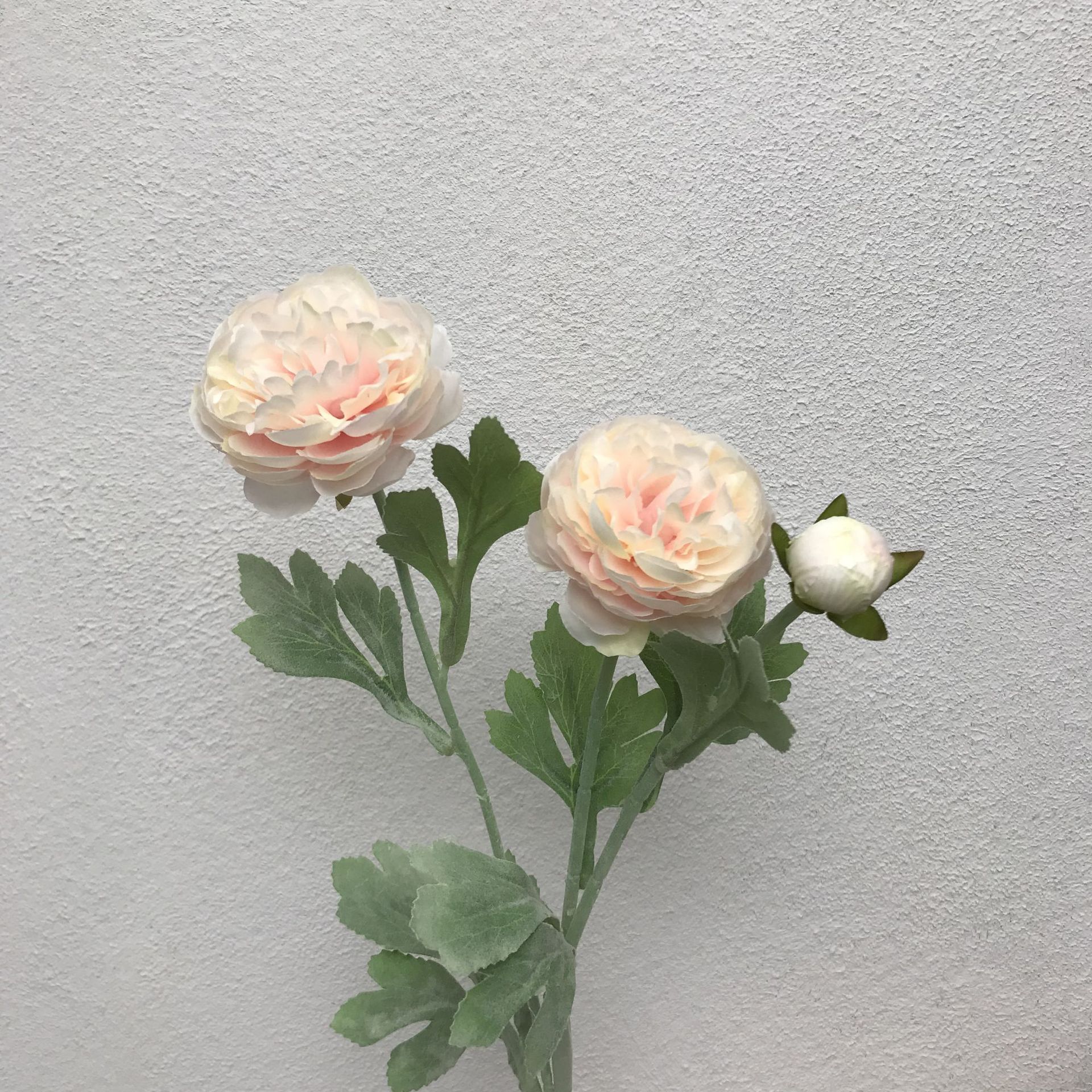 仿真花高级感逼3头洋牡丹露莲植绒场景布置家居装饰绢花批发假花详情12